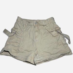 Women's Tan Cargo Shorts